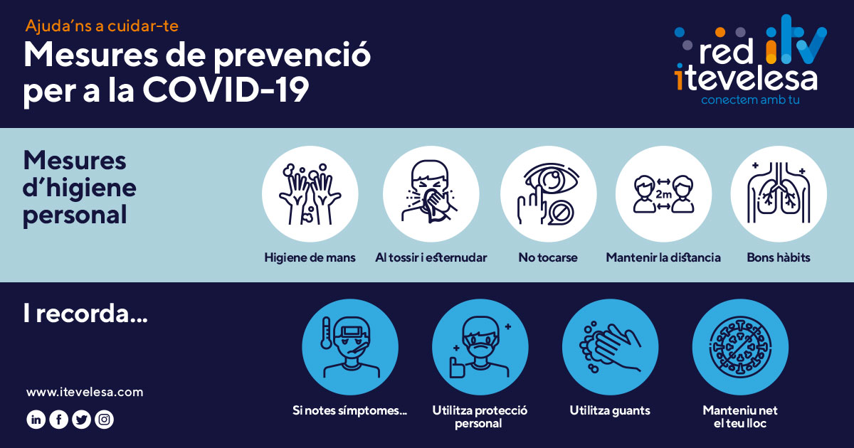 Mesures de prevenció en les estacions ITV per a empleats i clients